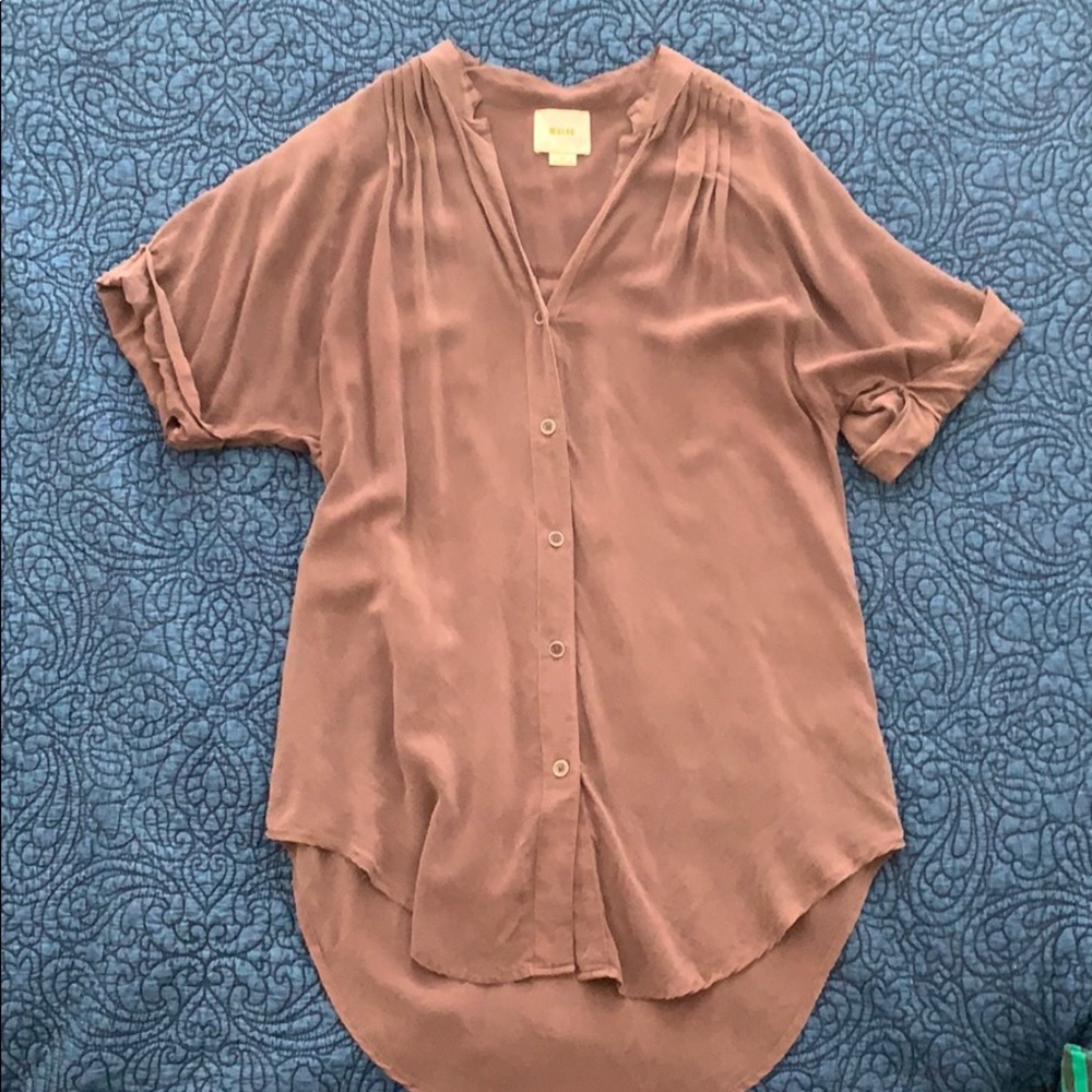 Silk purple blouse from Antho